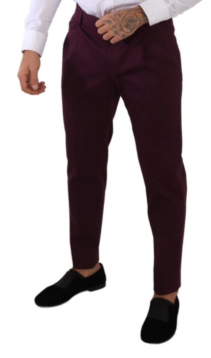 Dolce & Gabbana - Elegant Purple Chinos for the Modern Man