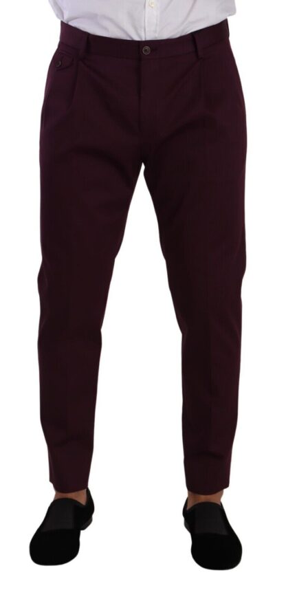 Dolce & Gabbana - Elegant Purple Chinos for the Modern Man