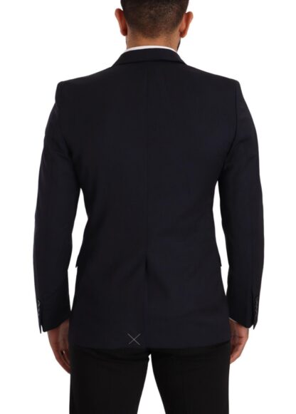 Dolce & Gabbana - Sleek Navy Martini Slim Fit Wool Blazer