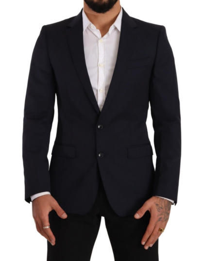 Dolce & Gabbana - Sleek Navy Martini Slim Fit Wool Blazer