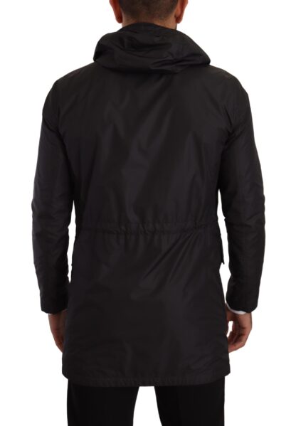 Dolce & Gabbana - Elegant Black Parka Hooded Jacket