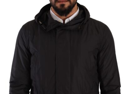 Dolce & Gabbana - Elegant Black Parka Hooded Jacket