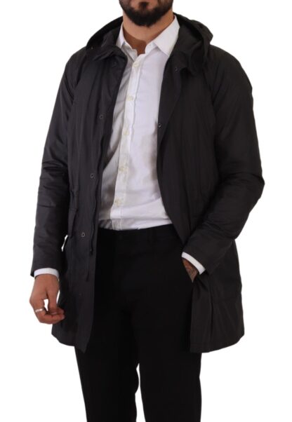 Dolce & Gabbana - Elegant Black Parka Hooded Jacket