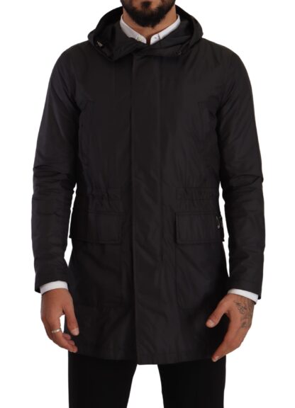 Dolce & Gabbana - Elegant Black Parka Hooded Jacket