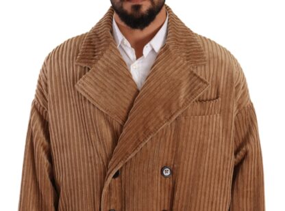 Dolce & Gabbana - Elegant Beige Cotton Overcoat for Men