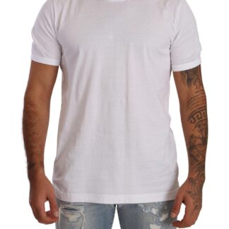 Dolce & Gabbana - Elegant Crewneck Cotton T-shirt in White