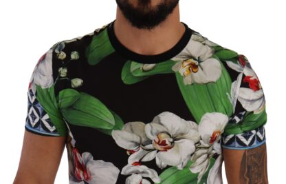 Dolce & Gabbana - Elegant Floral Print Crewneck Tee