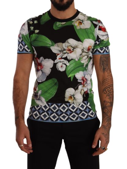 Dolce & Gabbana - Elegant Floral Print Crewneck Tee