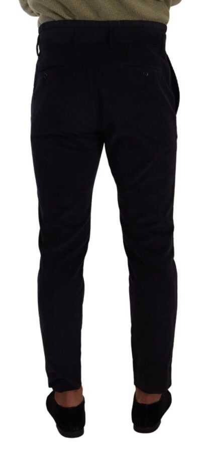 Dolce & Gabbana - Slim Fit Luxe Corduroy Pants in Dark Blue