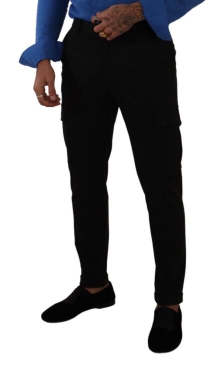 Dolce & Gabbana - Elegant Black Slim Fit Cargo Pants