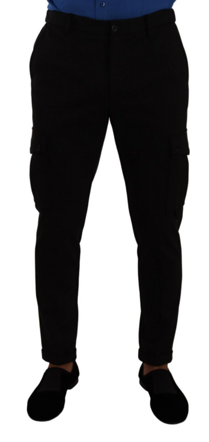 Dolce & Gabbana - Elegant Black Slim Fit Cargo Pants