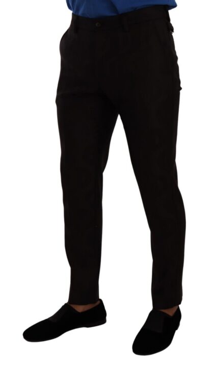 Dolce & Gabbana - Elegant Bordeaux Slim-Fit Wool Dress Pants