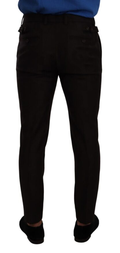 Dolce & Gabbana - Elegant Bordeaux Slim-Fit Wool Dress Pants