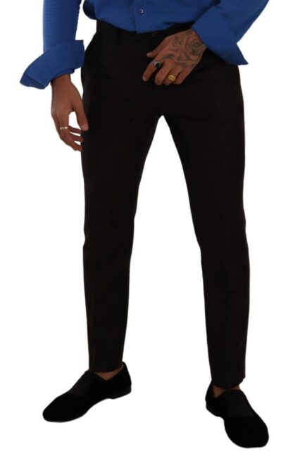 Dolce & Gabbana - Elegant Bordeaux Slim-Fit Wool Dress Pants