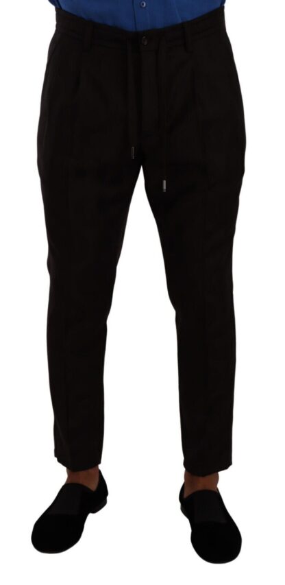 Dolce & Gabbana - Elegant Burgundy Wool Jogger Pants