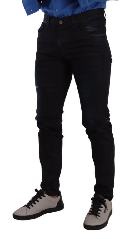 Dolce & Gabbana - Elegant Slim Fit Skinny Jeans in Dark Blue