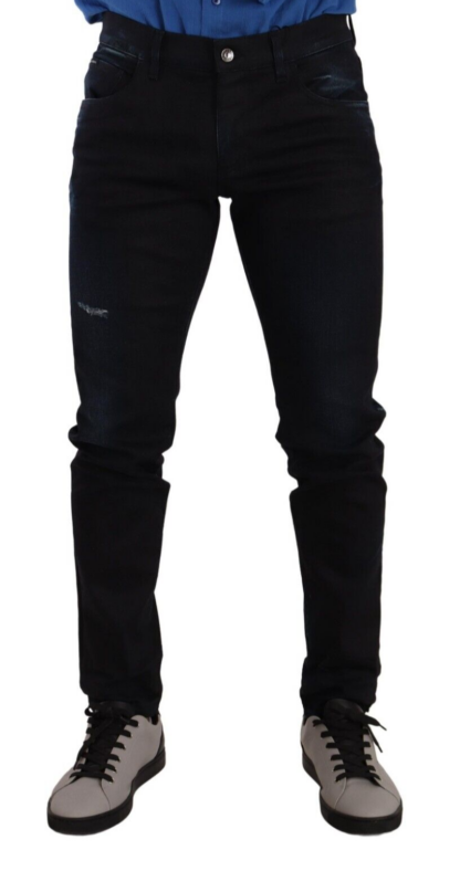 Dolce & Gabbana - Elegant Slim Fit Skinny Jeans in Dark Blue