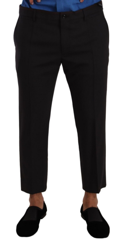 Dolce & Gabbana - Elegant Cropped Wool Stretch Pants