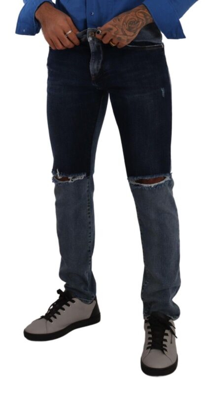 Dolce & Gabbana - Chic Slim Fit Tattered Denim