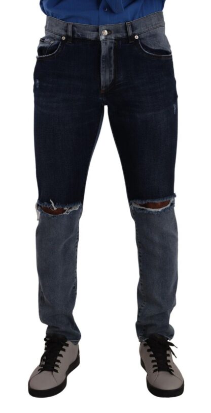 Dolce & Gabbana - Chic Slim Fit Tattered Denim