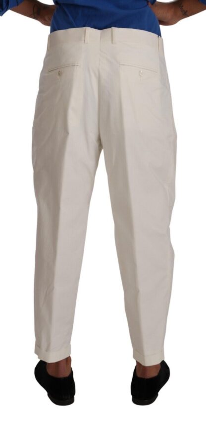 Dolce & Gabbana - Elegant White Cotton Stretch Dress Pants