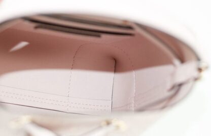 Michael Kors - Mercer Small Dark Powder Blush PVC Bucket Crossbody Handbag Purse Pink