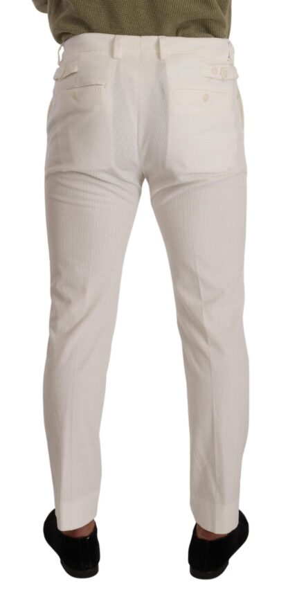 Dolce & Gabbana - Elegant Slim Fit Cotton Trousers