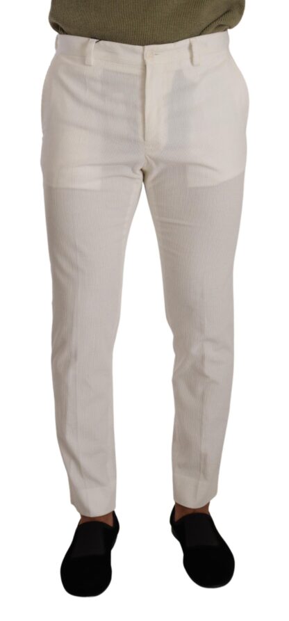 Dolce & Gabbana - Elegant Slim Fit Cotton Trousers