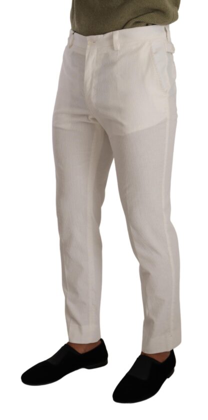 Dolce & Gabbana - Elegant Slim Fit Cotton Trousers