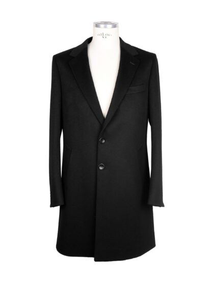 Made in Italy - Black Wool Men Jacket