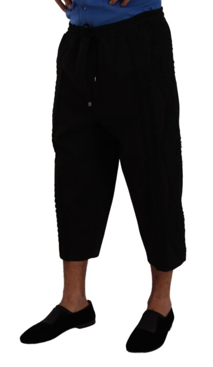 Dolce & Gabbana - Elegant Black Cropped Torero Pants