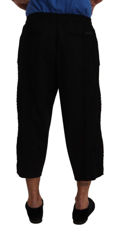 Dolce & Gabbana - Elegant Black Cropped Torero Pants