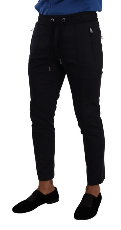 Dolce & Gabbana - Elegant Dark Blue Skinny Jogging Pants