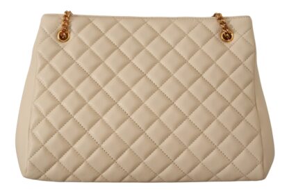 Versace - Ethereal White Nappa Tote - Chic Elegance Personified