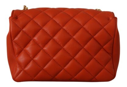 Versace - Elegant Red Nappa Leather Crossbody Bag