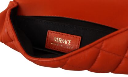 Versace - Elegant Red Nappa Leather Crossbody Bag