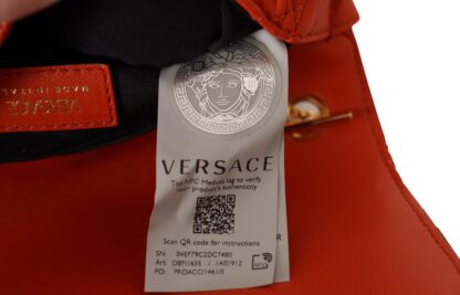 Versace - Elegant Red Nappa Leather Crossbody Bag