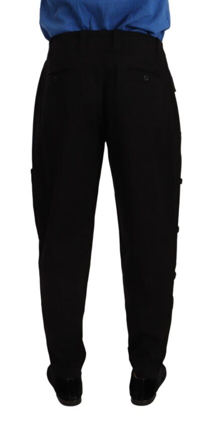 Dolce & Gabbana - Chic Black Cargo Pants with Stretch Comfort