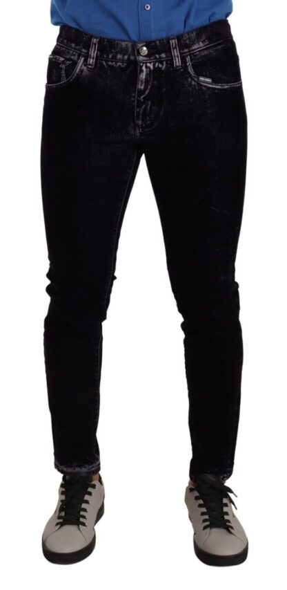 Dolce & Gabbana - Elegant Purple Slim Fit Skinny Jeans