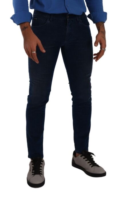 Dolce & Gabbana - Sleek Dark Blue Slim Fit Jeans