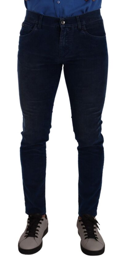 Dolce & Gabbana - Sleek Dark Blue Slim Fit Jeans