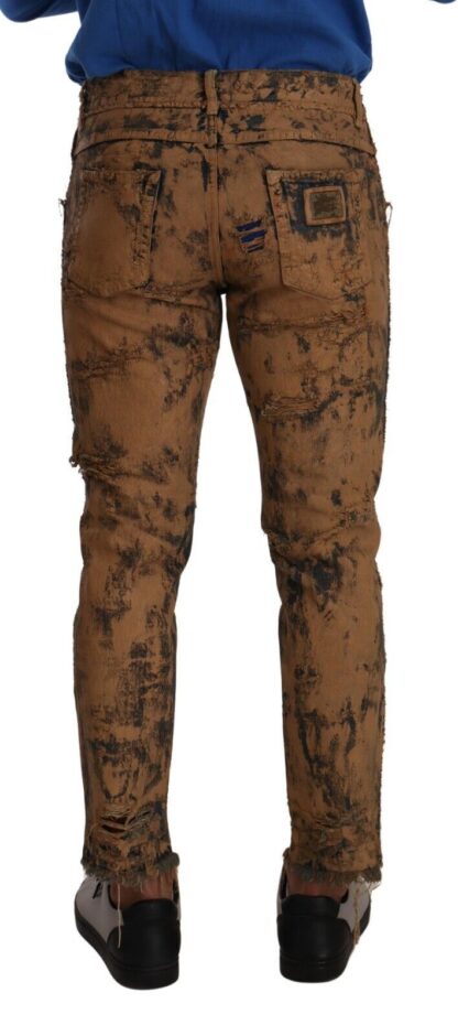 Dolce & Gabbana - Chic Slim Fit Brown Denim Jeans