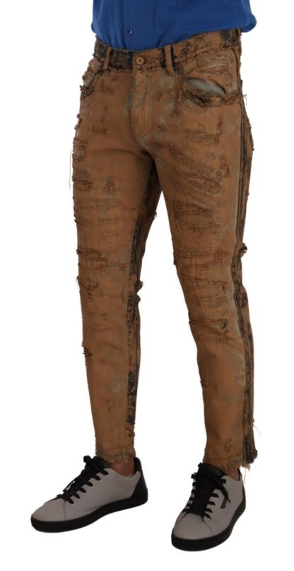 Dolce & Gabbana - Chic Slim Fit Brown Denim Jeans