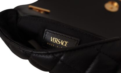 Versace - Elegant Quilted Nappa Leather Shoulder Bag