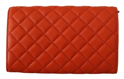 Versace - Red Nappa Leather Evening Shoulder Bag