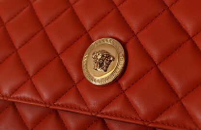 Versace - Red Nappa Leather Evening Shoulder Bag