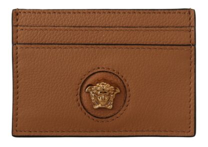 Versace - Elegant Medusa Calf Leather Card Holder