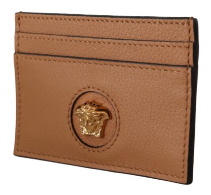 Versace - Elegant Medusa Calf Leather Card Holder