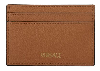 Versace - Elegant Medusa Calf Leather Card Holder