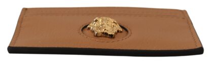 Versace - Elegant Medusa Calf Leather Card Holder